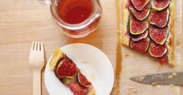 Tarte aux figues sur pâte croustillante