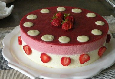 BAVAROIS FRAMBOISE MANGUE