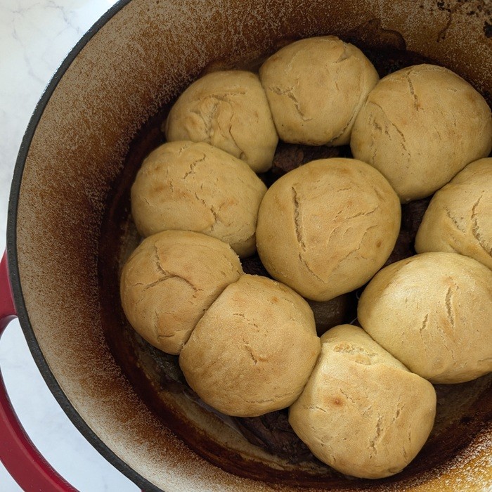 Dumplings fraise au chocolat riche