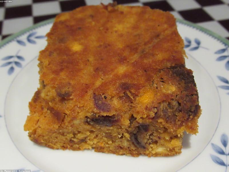Gâteau au fromage blanc à l'orange et aux canneberges
