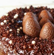Gâteau de pâques au chocolat en part moelleuse
