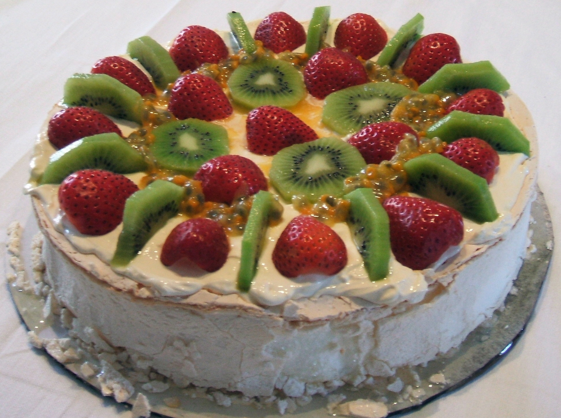 Gâteau meringué au ananas