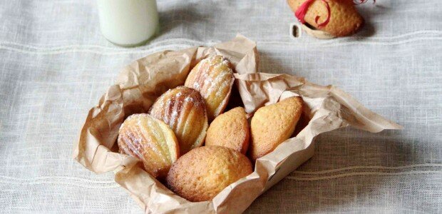 Madeleines dorées en coquille