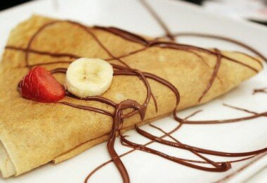 Pâte à Crèpe empilées et garnies