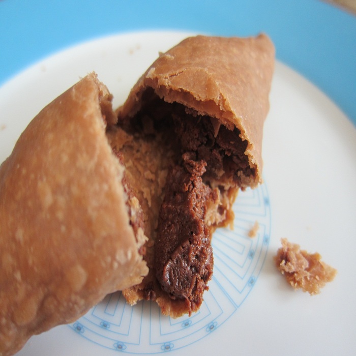 Tarte au chocolat et poire sur pâte croustillante