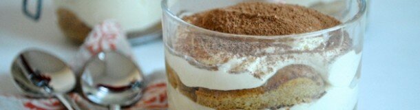 Tiramisu au chocolat en verrine mascarpone