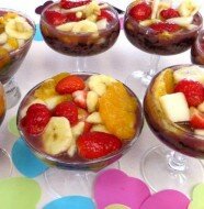 Verrines de riz aux Fruits